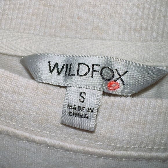 Wildfox Leopard Print Lips Pullover Crew Neck Sweatshirt size small - Picture 3 of 7